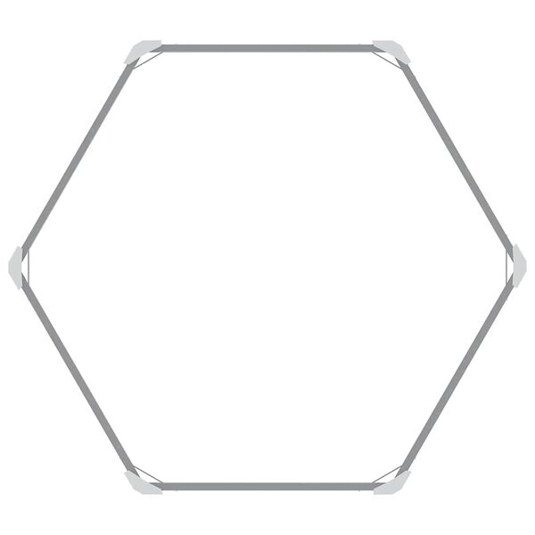 vidaXL Strat înălțat de grădină, gri, 129x129x77 cm, oțel galvanizat