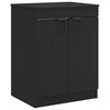 vidaXL Dulap de Baie Negru 54 x 41 x 70 cm Lemn prelucrat