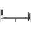 vidaXL Cadru pat metalic cu tăblii de cap/picioare, negru, 90x200 cm