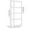 vidaXL Ușă glisantă, auriu, 102,5x205 cm, sticlă ESG mată și aluminiu