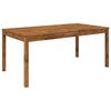 vidaXL Masă de cină pentru grădină natural 180 x 88,5 x 75 cm
