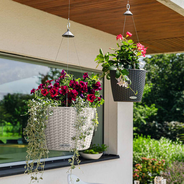 LECHUZA Jardinieră suspendată &bdquo;NIDO Cottage 35 ALL-IN-ONE&rdquo;, alb