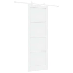 vidaXL Ușă glisantă Alb 83 x 232 cm Lemn masiv de pin