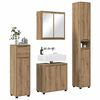 vidaXL Set de mobilier pentru baie cu sertar 4 pcs Stejar Artizanal