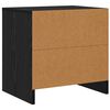 vidaXL Dulap de noapte Stejar Negru 45 x 34 x 44,5 cm Lemn compozit