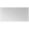 vidaXL Oglindă de baie cu LED Transparent 40 x 20 cm sticlă securizată