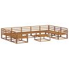 vidaXL Set de canapele de exterior 10 pcs natural Lemn Solid de Acacia