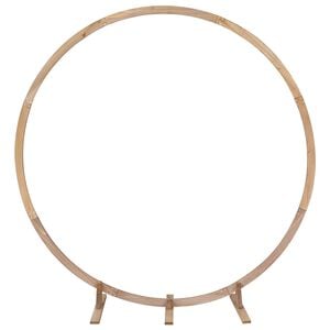 vidaXL Arc de nuntă Maro deschis 224 x 80 x 220 cm Lemn de pin masiv