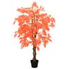 vidaXL Copac de Arțar Artificial Roșu 80 x 16 x 120 cm