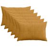 vidaXL Husă pentru pernă 6 pcs ALMELO Galben 50 x 80 cm cord