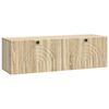 vidaXL Oglindă TV montată pe perete Stejar Sonoma 98 x 31 x 30 cm
