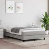 vidaXL Saltea cu arcuri buzunar, fermitate medie, gri deschis, 120x200x20 cm, textil