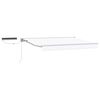 vidaXL Cort electric retractabil Alb 2,5 x 2 m