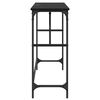 vidaXL Masă de consolă Stejar Negru 100 x 32 x 75 cm Lemn compozit