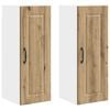 vidaXL Dulap de perete PORTO 2 pcs Stejar Artizanal 30 x 31 x 80 cm