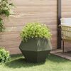 vidaXL Jardinieră 2 pcs Verde măsliniu 75 x 75 x 60 cm Oțel