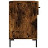 vidaXL Bancă de pantofi, stejar fumuriu, 102x35x55 cm, lemn prelucrat