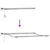 vidaXL Cortina Retractabilă Manual Gri deschis 500 &times;300 cm țesătură