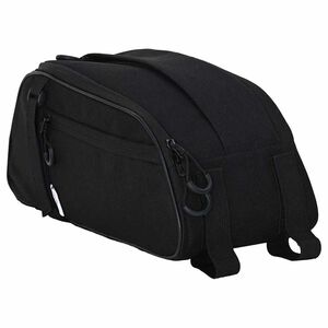 vidaXL Geantă de bicicletă Negru 38 x 16 x 16 cm Poliester