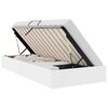 vidaXL Cadru de pat otoman Alb pur 100 x 200 cm Piele artificială