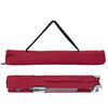 vidaXL Pat pliabil pentru camping Manual 2 pcs Roșu 62 x 194 x 42 cm