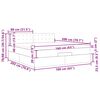 vidaXL Cadru pat otoman cu saltea țesătură gri închis 160x200 cm