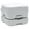 vidaXL Toaletă de camping Gri și alb 41,5 x 36,5 x 30 cm Polietilenă