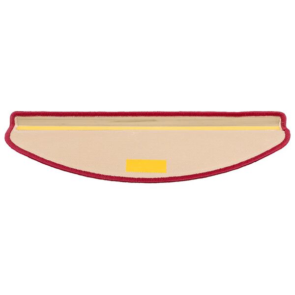 vidaXL Covorașe scări, 5 buc., roșu, 65x21x4 cm, autoadeziv