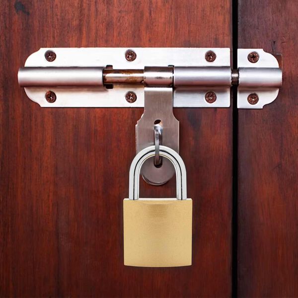 vidaXL U Lock cu Chei 12 pcs Alamă Fier