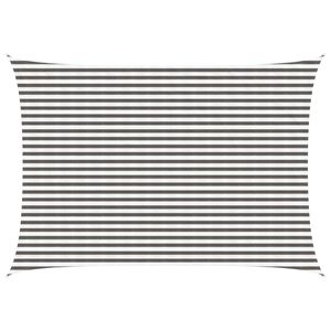 vidaXL P&acirc;nză de umbră Gri deschis și alb. 3,5 x 5 m HDPE