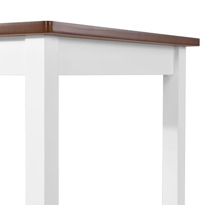vidaXL Set mobilier tip bar, masă și scaune, 3 piese, lemn masiv