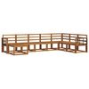 vidaXL Set de canapele de exterior 8 pcs natural Lemn Solid de Acacia
