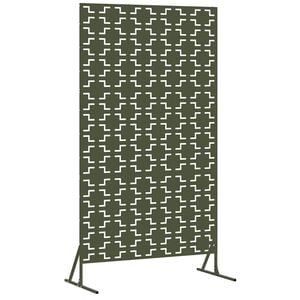 vidaXL Ecran de intimitate 100 x 50 x 180 cm Oțel Verde măsliniu