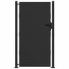 vidaXL Poartă de grădină Negru 110 x 180 cm Oțel vopsit electrostatic