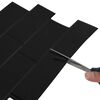 vidaXL Placă de metrou 10 pcs Negru 29.4 x 21.4 cm Poliuretan și PET