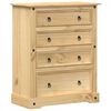 vidaXL Dulap cu sertare &bdquo;Corona&rdquo;, 92x48x114 cm, lemn masiv de pin
