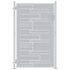 vidaXL Poartă de grădină 85 x 144 cm Oţel inoxidabil Argintiu Blocat