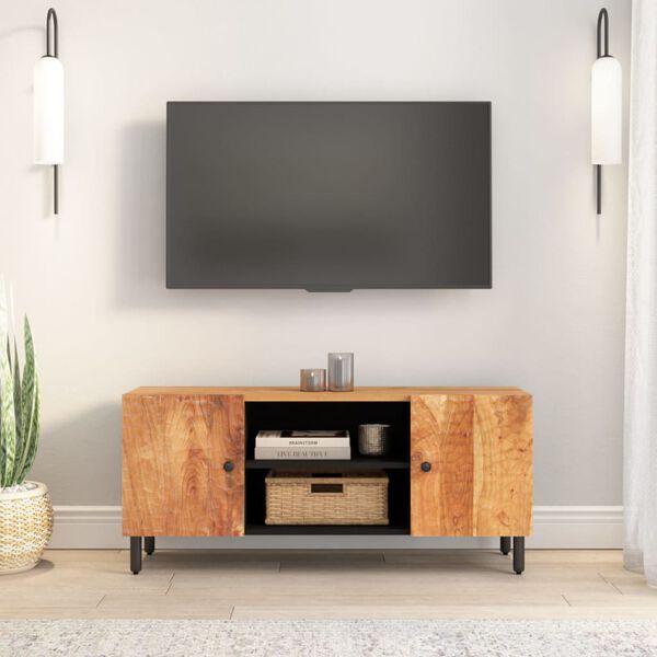 vidaXL Comodă TV, 105x33x46 cm, lemn masiv de acacia