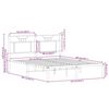 vidaXL Cadru pat fără saltea stejar maro 150x200 cm lemn prelucrat