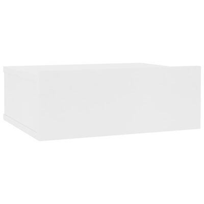 vidaXL Noptieră suspendată, alb, 40x30x15 cm, PAL