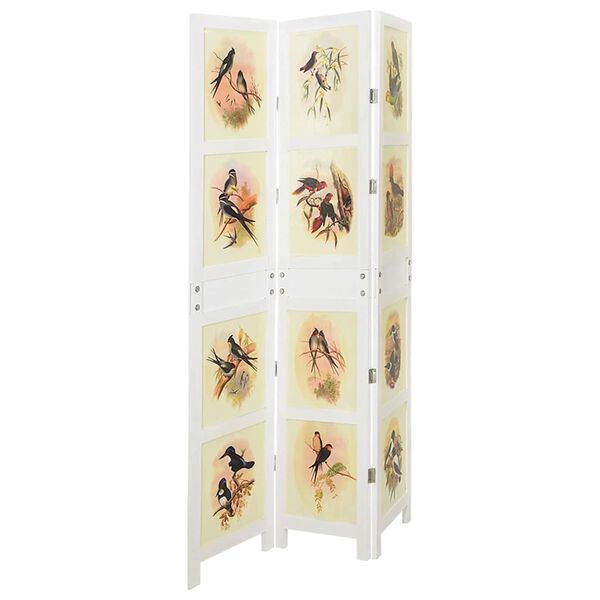 vidaXL Panou Romdivider Alb 212 x 165 cm MDF