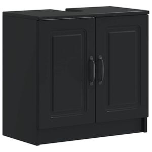 vidaXL Dulap pentru Chiuveta de Baie UTRECHT Negru 59,5 x 31,5 x 59 cm
