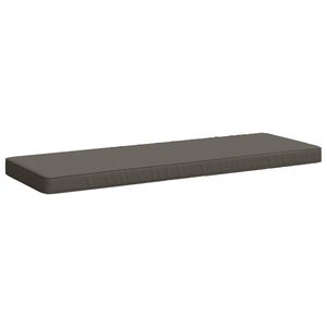 vidaXL Perna pentru bancă 1 bucată VUGHT 100% Polyester Gri