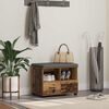 vidaXL Bancă pentru hol cu pernă cu sertar Lemn vechi 60 x 38 x 46 cm
