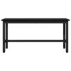 vidaXL Bancă de Dining 2 pcs Stejar Negru 100 x 32,5 x 48,5 cm