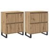 vidaXL Bufet 2 buc. Stejar Artizanal 60 x 35 x 70 cm