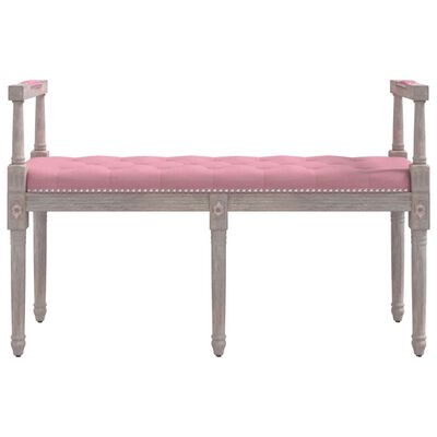 vidaXL Bancă, roz, 110x40x70 cm, catifea
