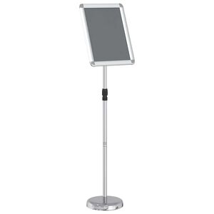 vidaXL Panouri pentru T&acirc;rguri Argintiu 30 x 25 x 128 cm Aluminiu