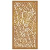 vidaXL Decor perete de grădină 105x55 cm design frunze oțel Corten
