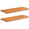 vidaXL Trepte de scară 2 buc. 80 x 25 x 2 cm Maro deschis